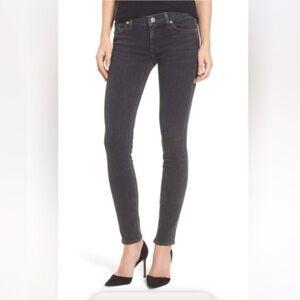 Hudson Krista Super Skinny Faded Black Jeans EUC